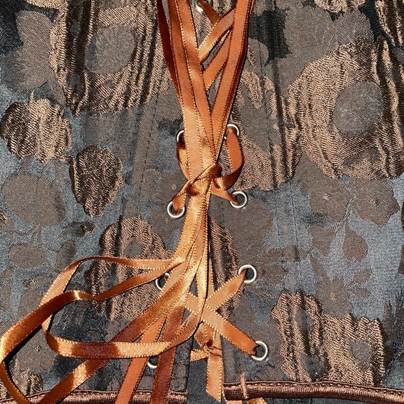 Renaissance Corset Medieval Bustier Top - Picture 2 of 7